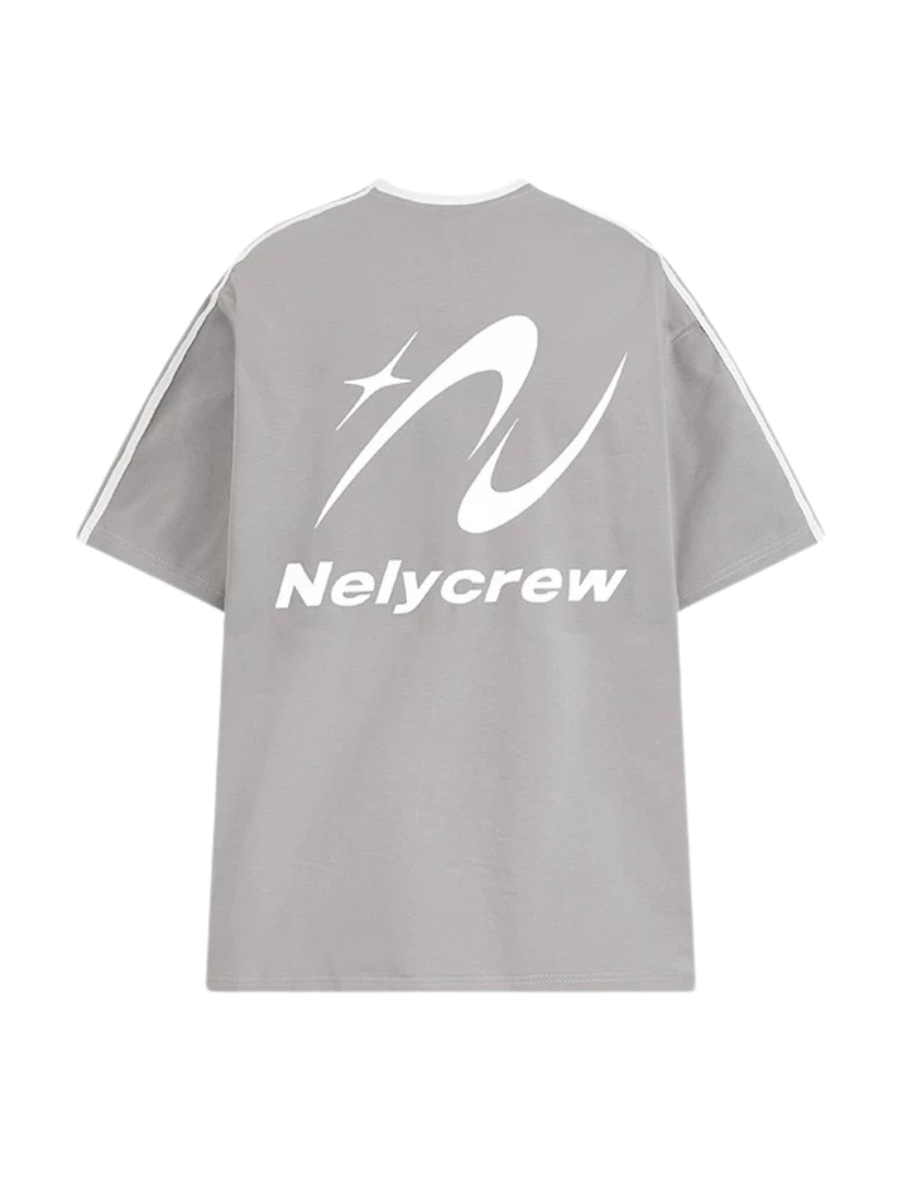American striped short sleeve T-shirt
