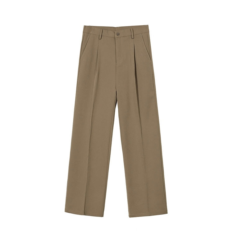 Smooth Straight Wide Leg Pants