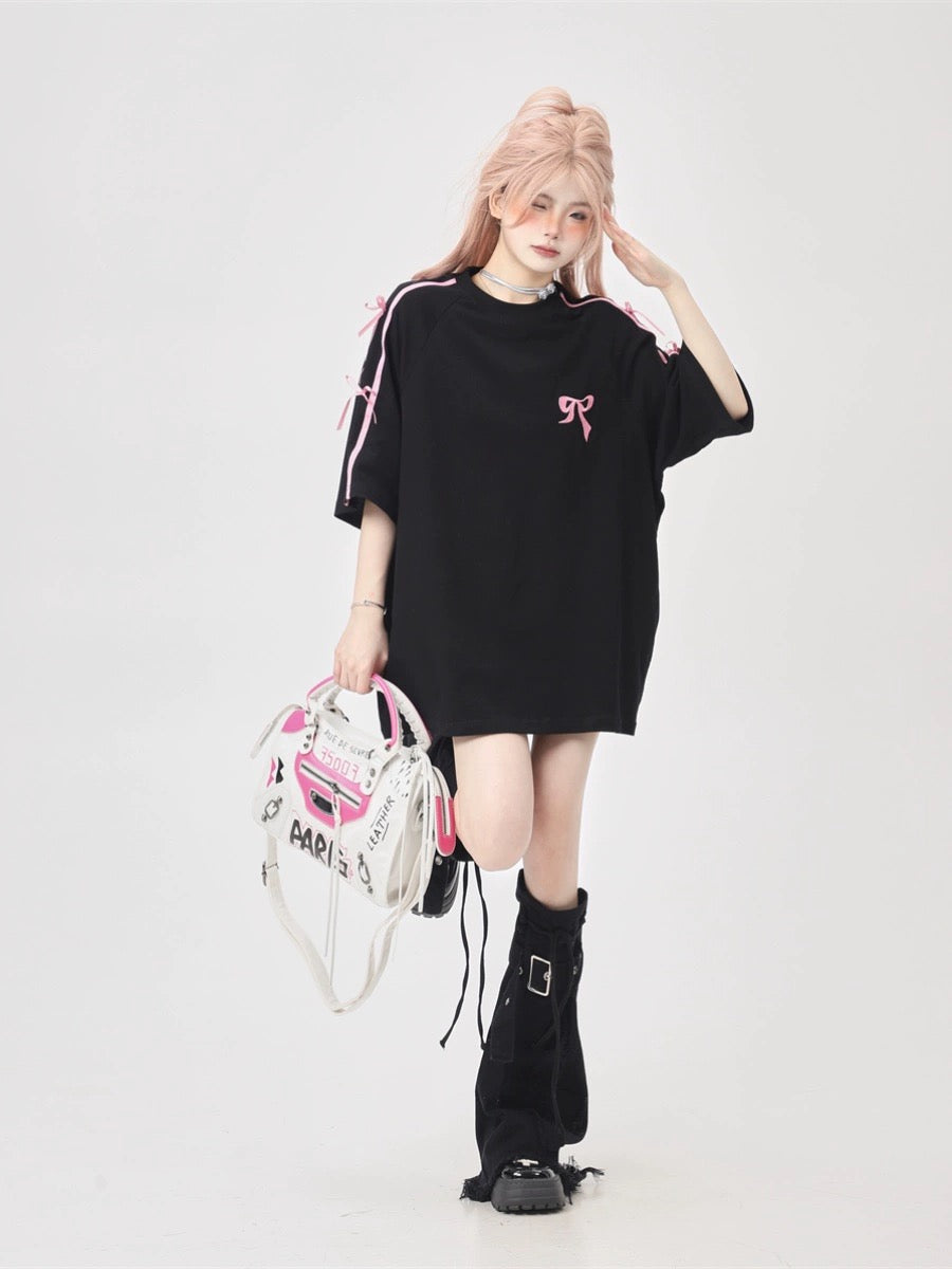 Freesize Bow-Tie Line Tee