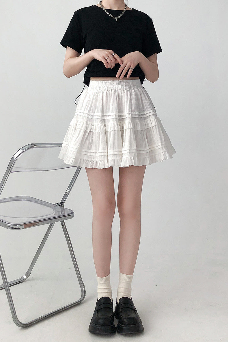 Basic White Mini Skirt