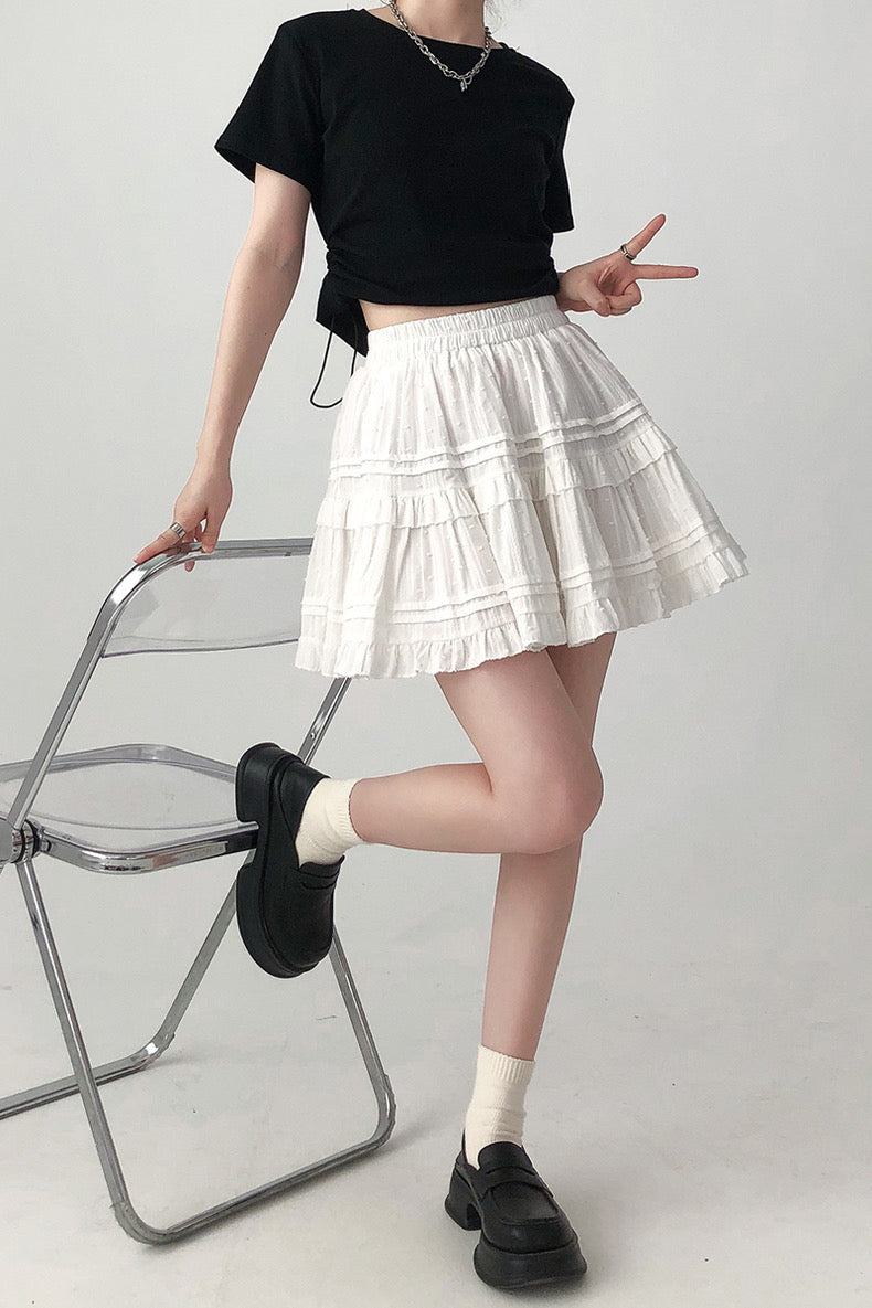 Basic White Mini Skirt