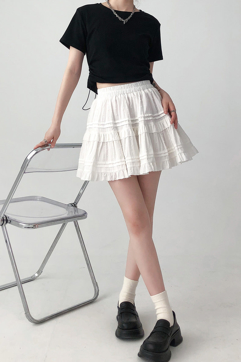 Basic White Mini Skirt