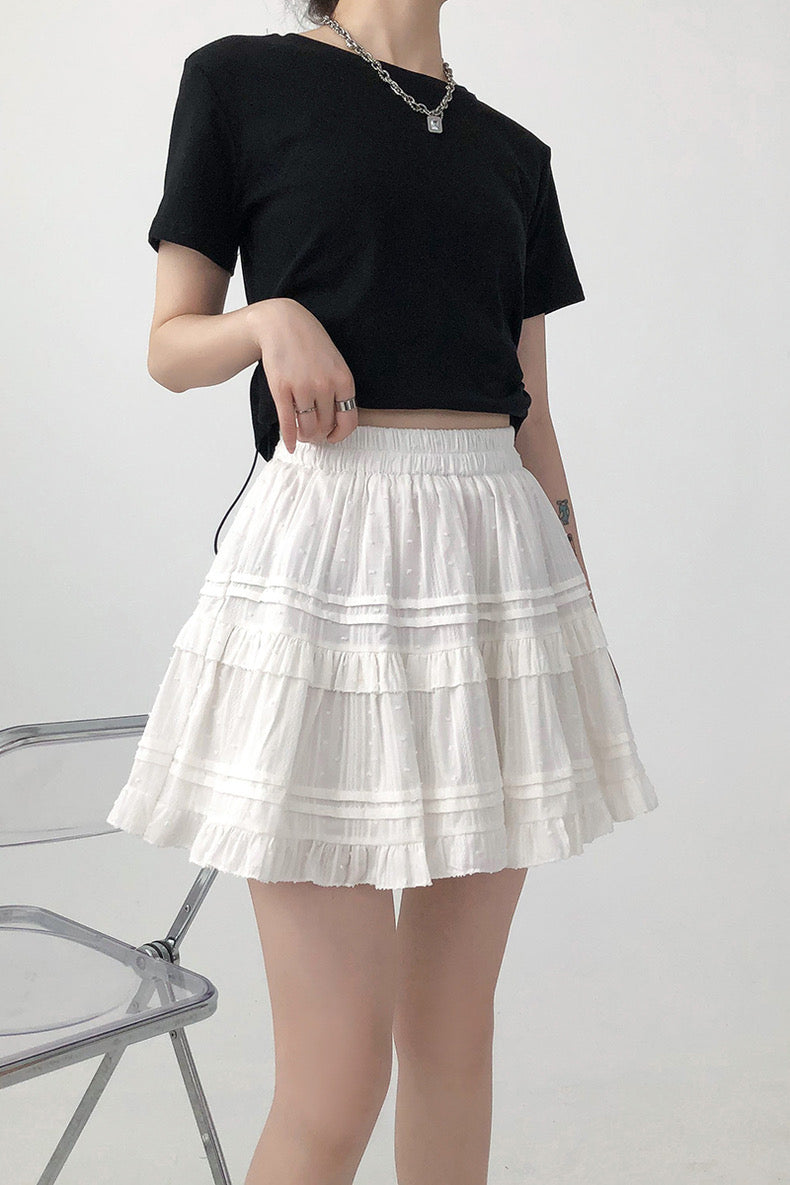 Basic White Mini Skirt