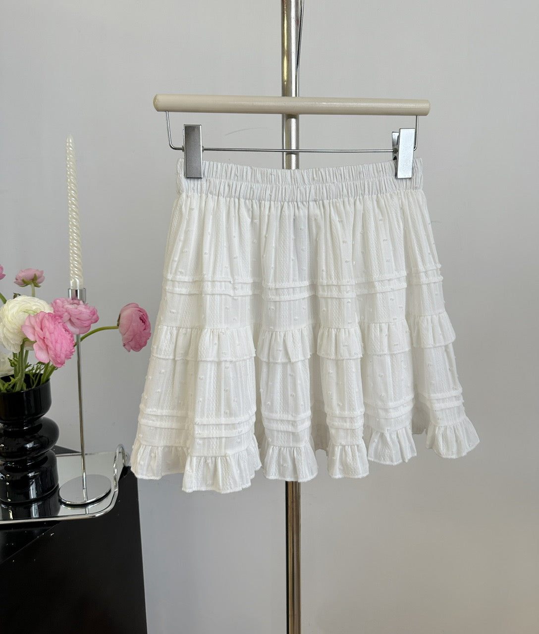 Basic White Mini Skirt