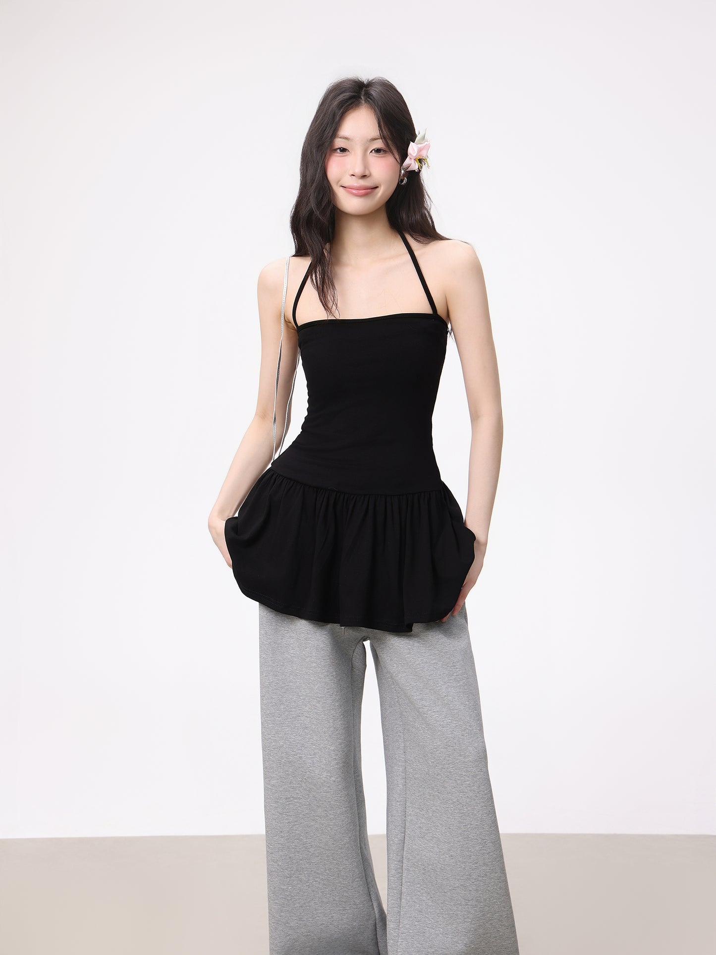 Halterneck Suspendron Slim A-Line Top