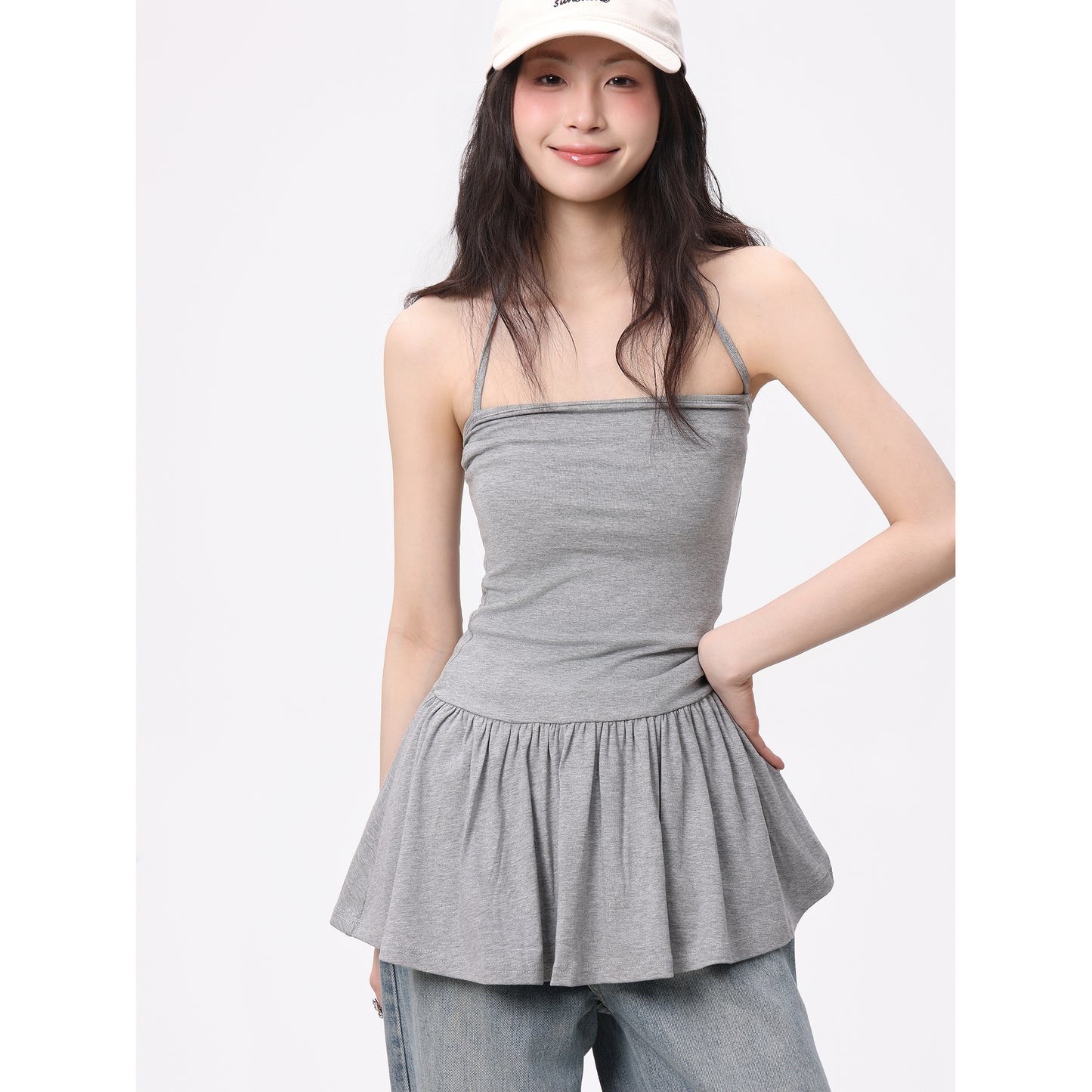 Halterneck Suspendron Slim A-Line Top