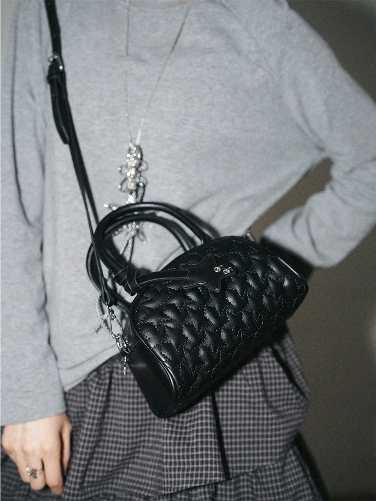 Embroidered Star Tote Pillow Shoulder Crossbody Bag