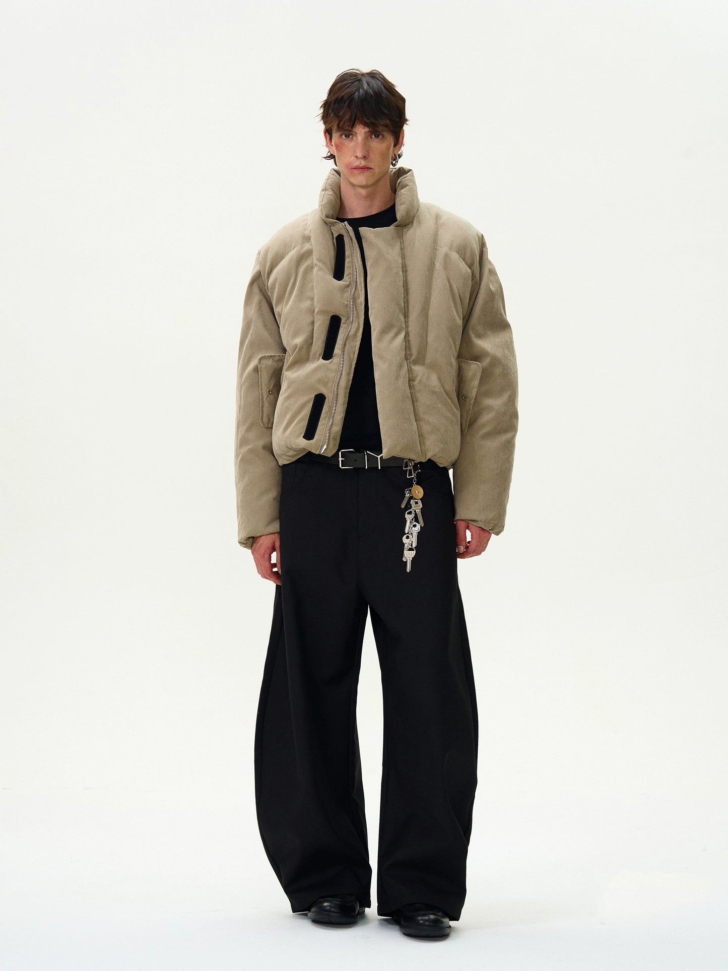 Puffer Cotton Padded Stand Up Collar Jacket