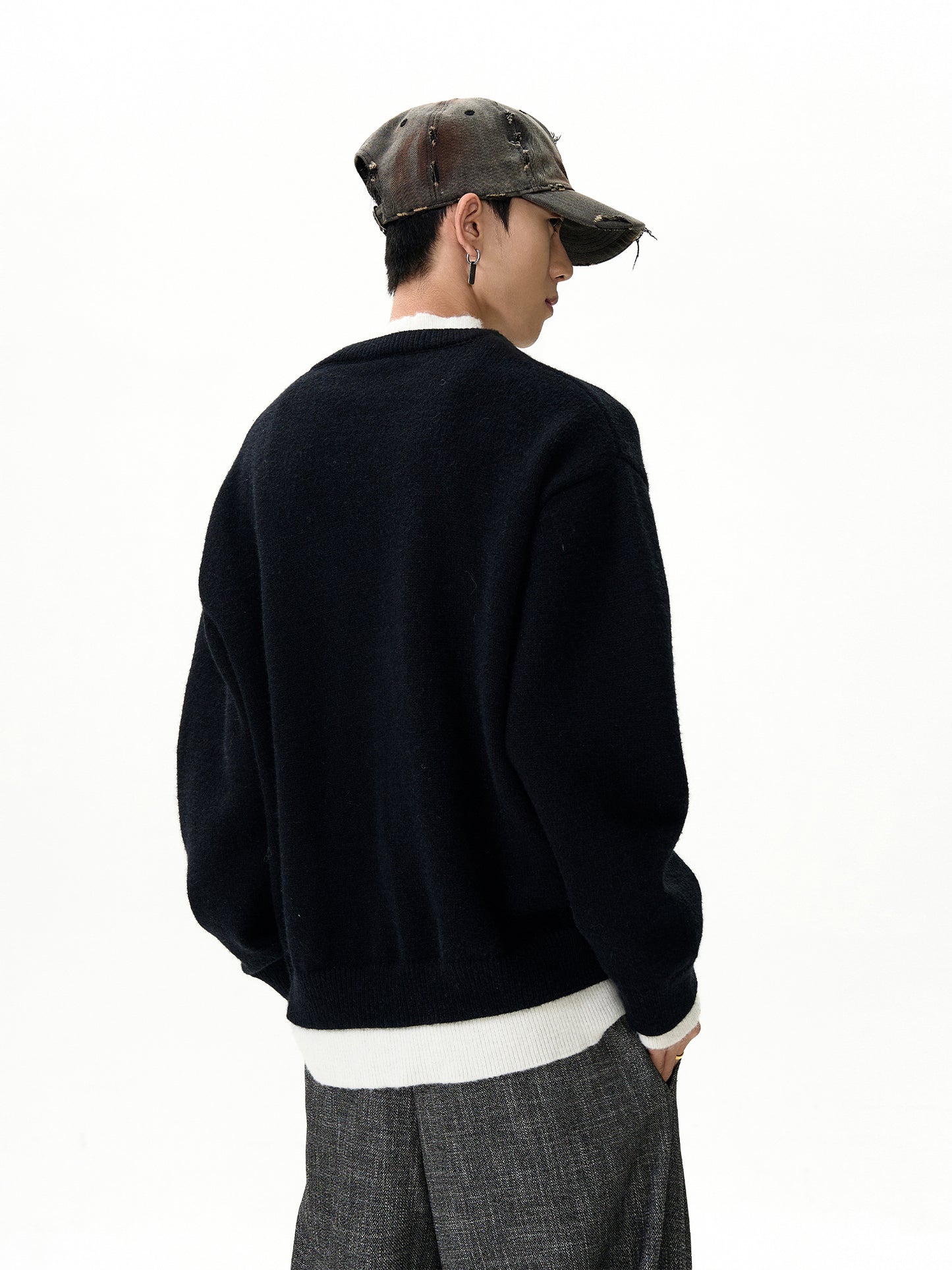 Casual Double-Layered Two Cardigans Sweaters