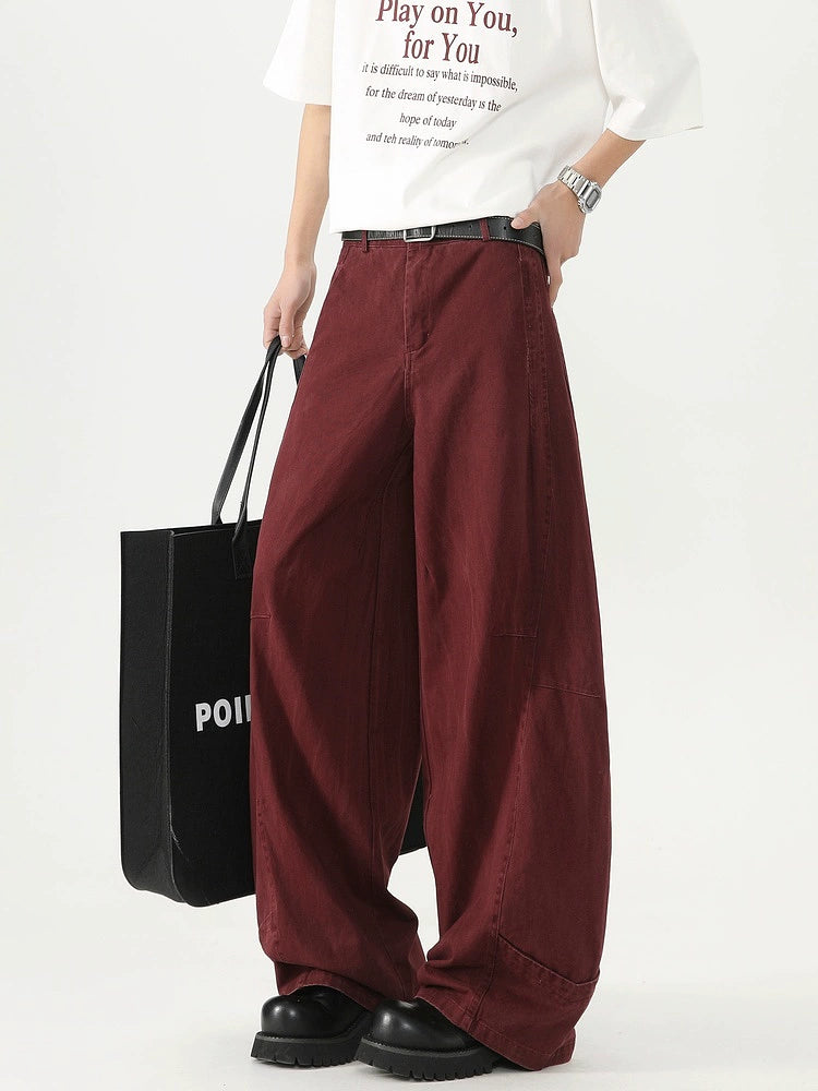 Retro Khaki Washed Cargo Pants