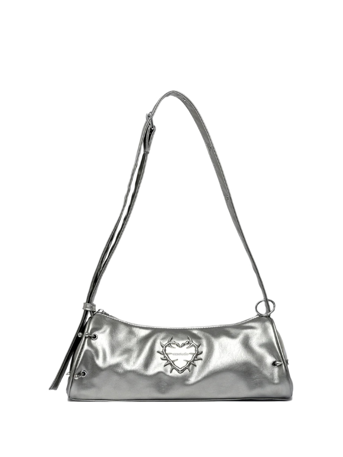 Heart of Thorns Armpit Baguette Crossbody Bag