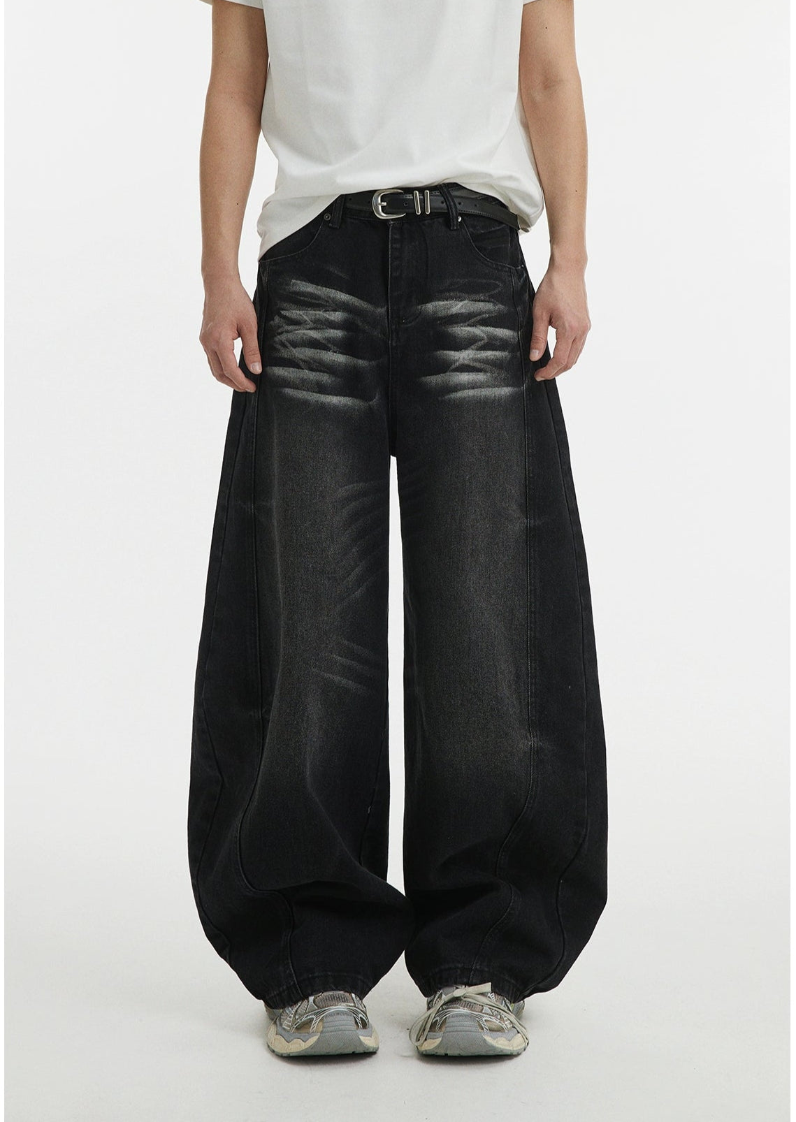 Casual Washed Wide-Leg Versatile Jeans
