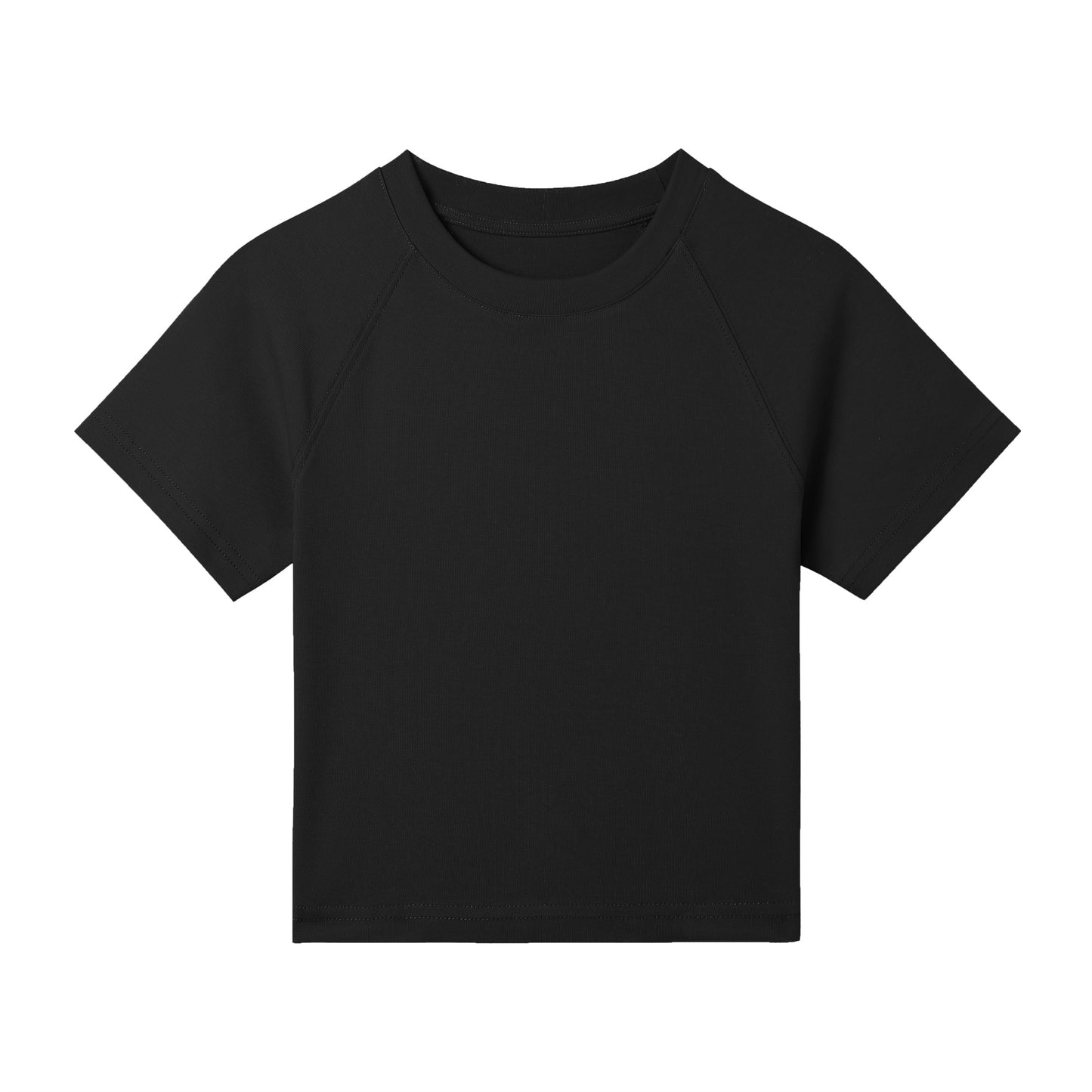 Round Neck Basic Croptop