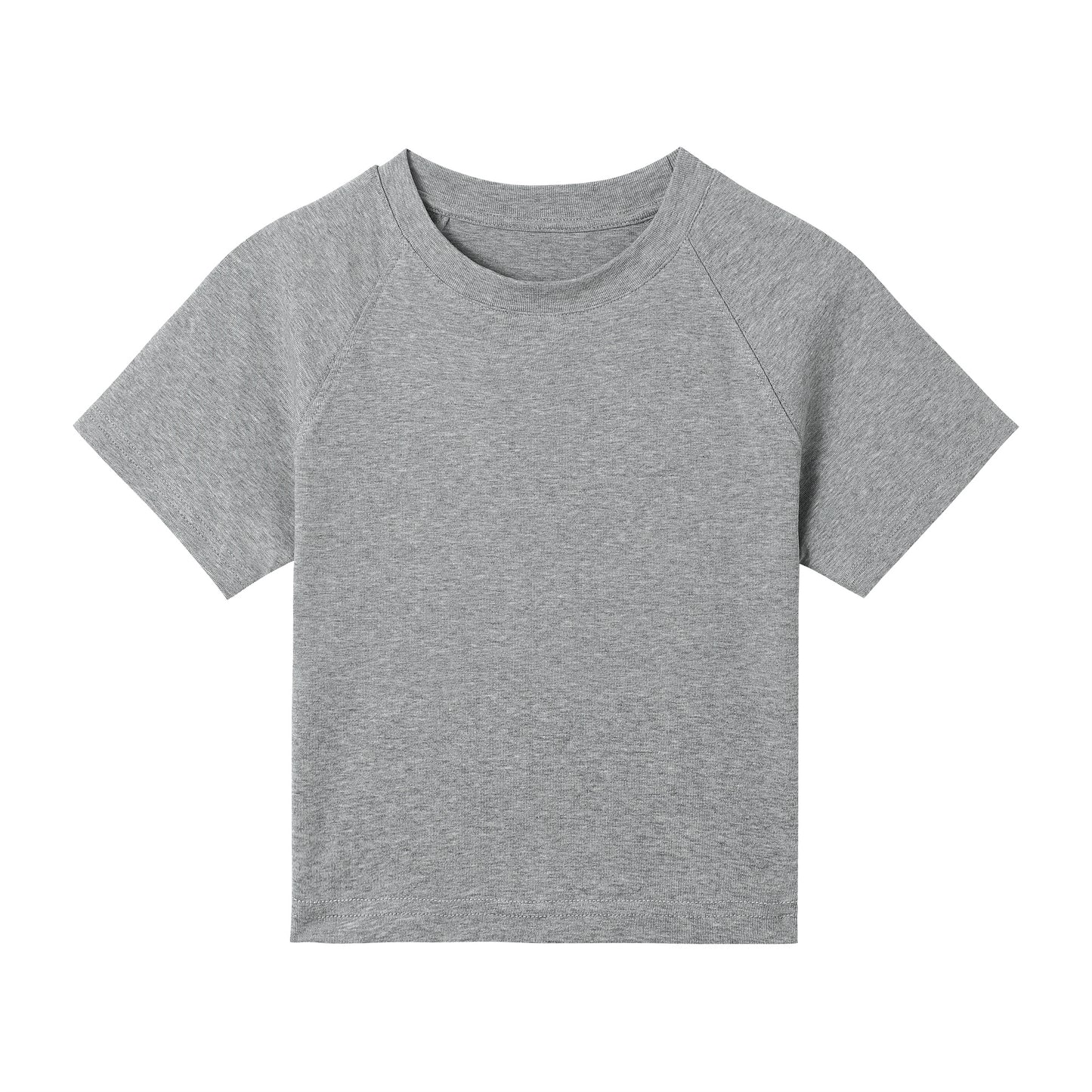 Round Neck Basic Croptop
