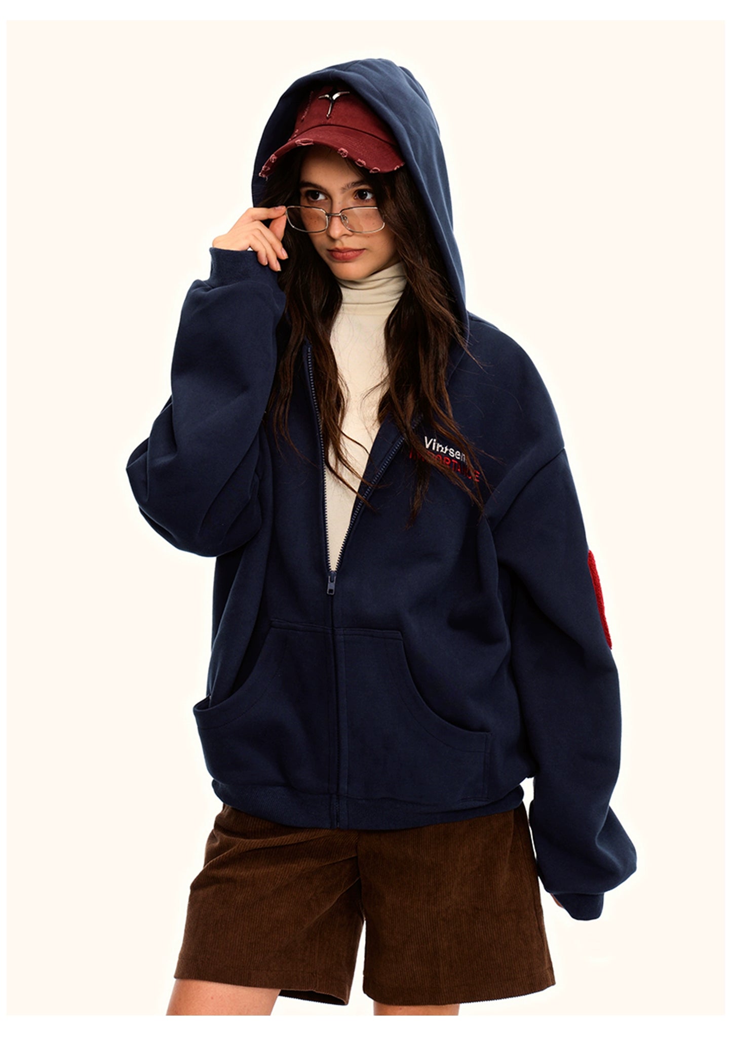 Fleece Thickened Camouflage Cardigan Hooded Retro Jacket