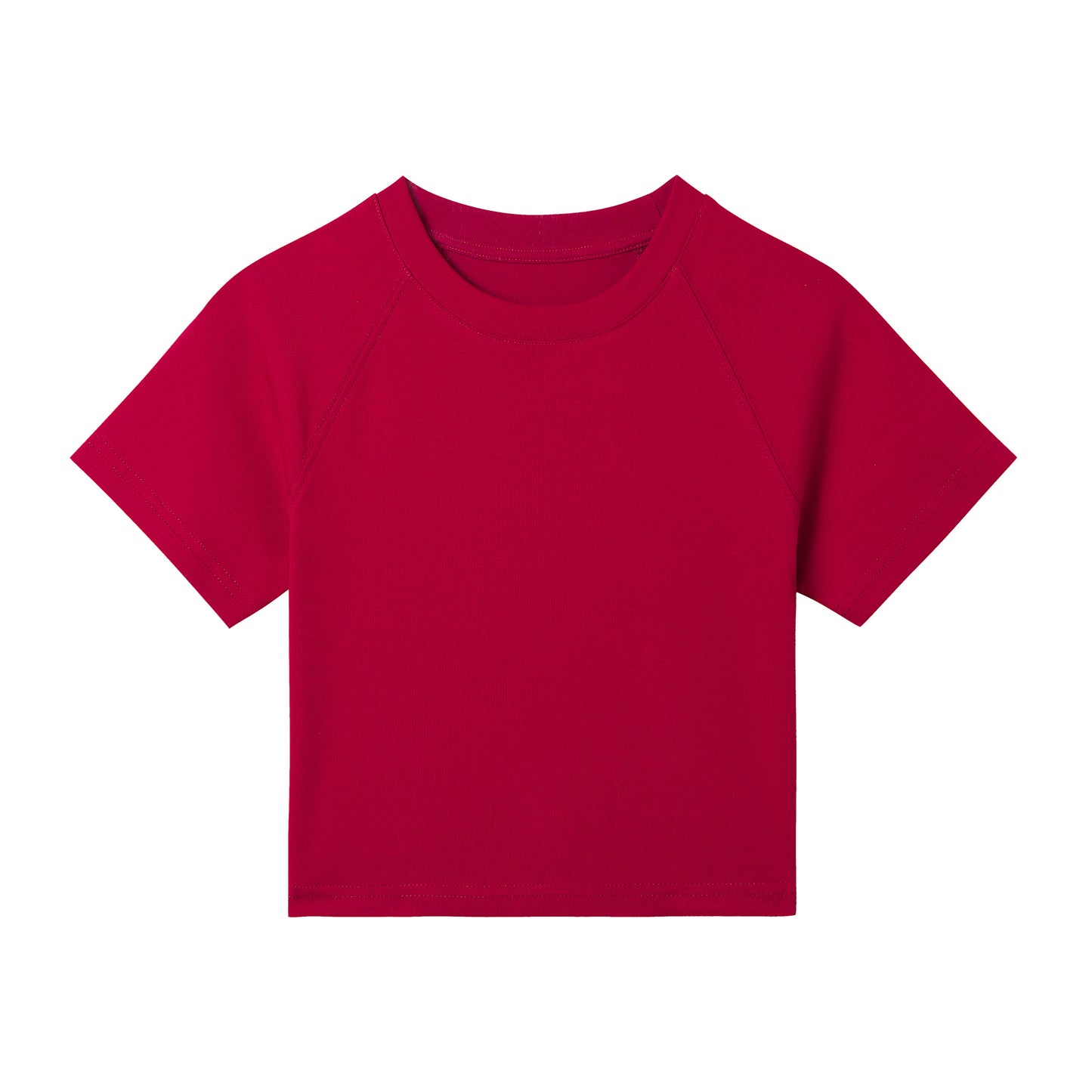 Round Neck Basic Croptop