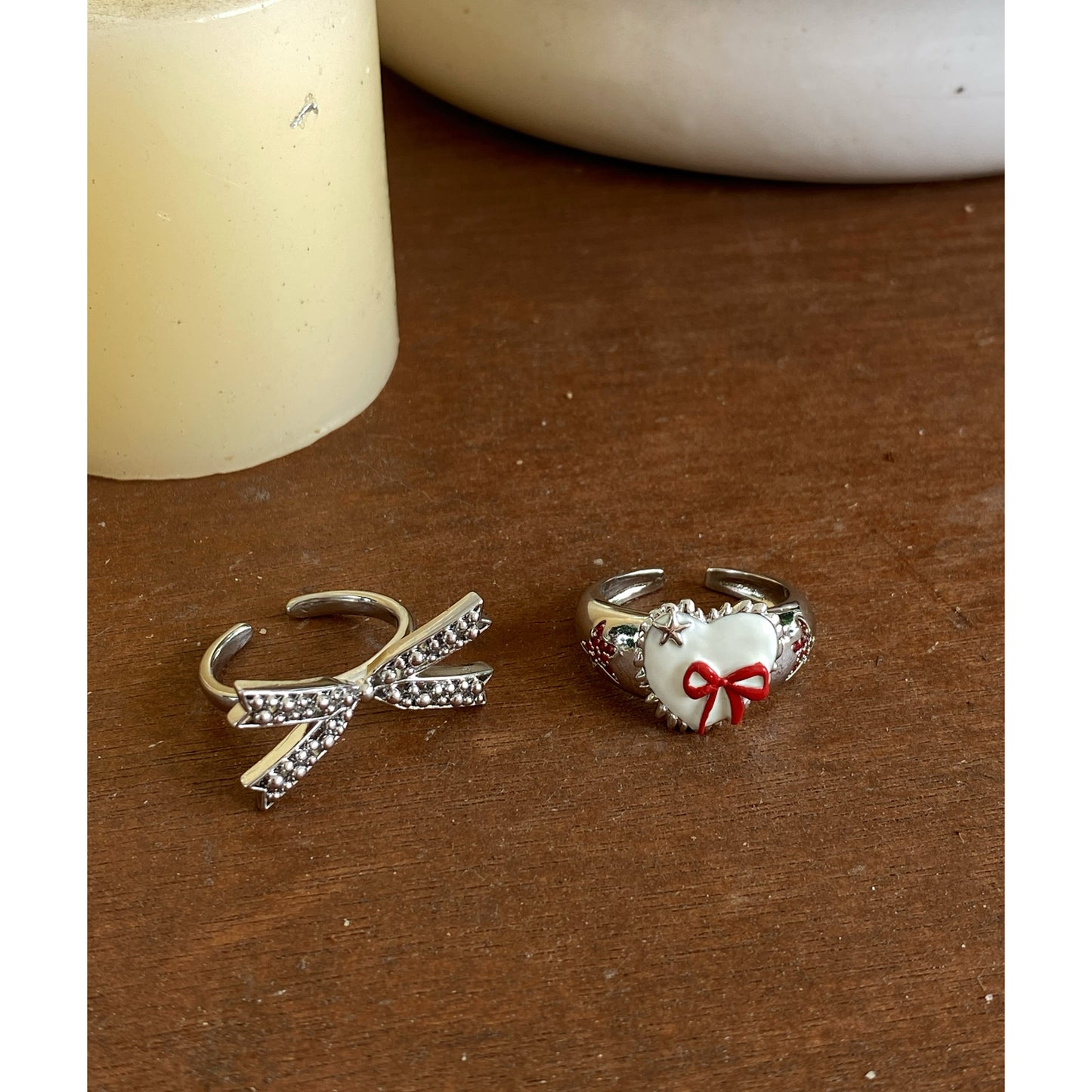 Elegant Red Bow Ring - Stylish French-Inspired Statement Accessory