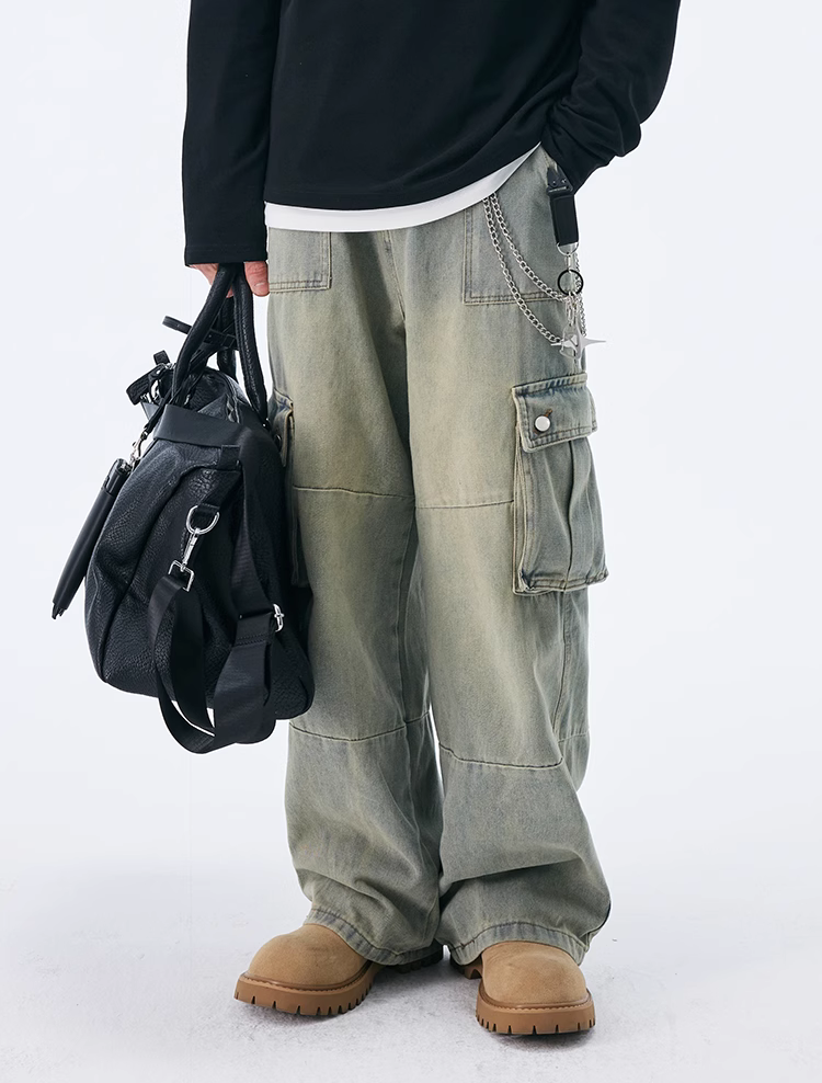 Casual Side Pocket Cargo Jeans