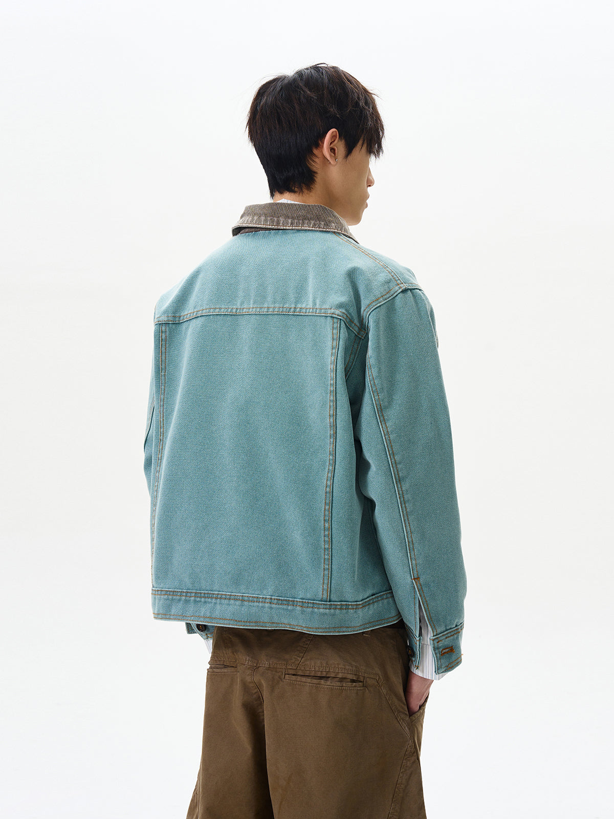 Vintage Distressed Boxy Denim Jacket