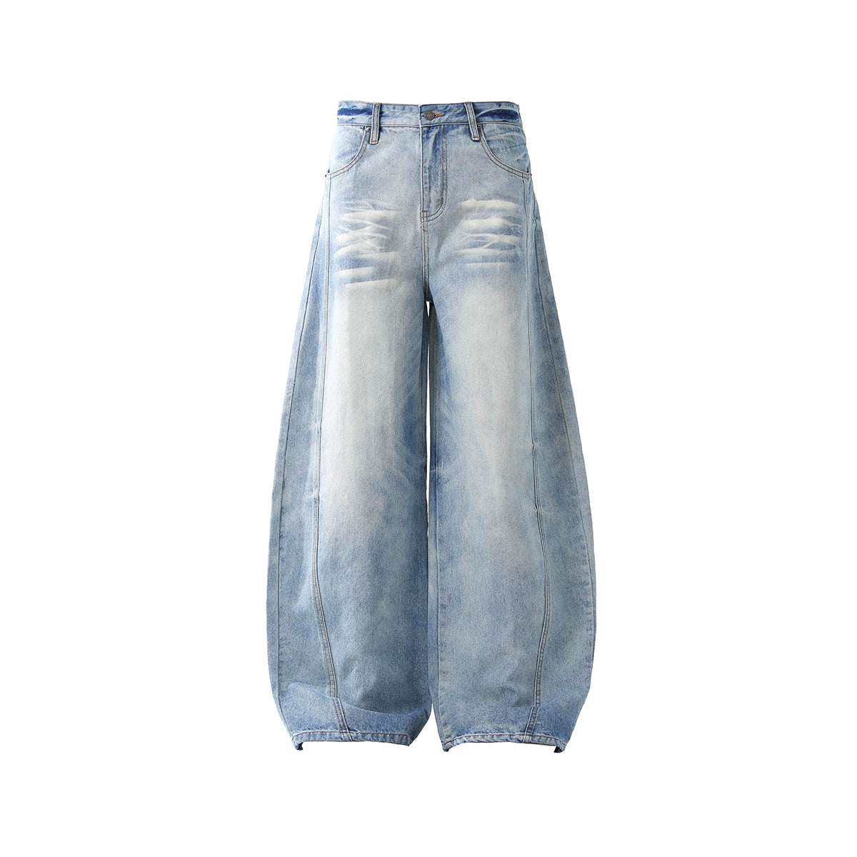 Casual Washed Wide-Leg Versatile Jeans