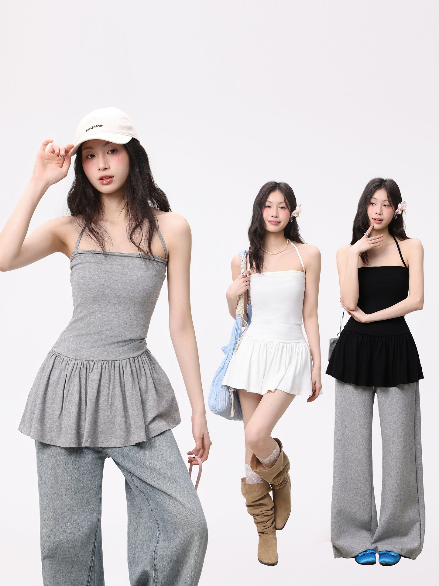 Halterneck Suspendron Slim A-Line Top