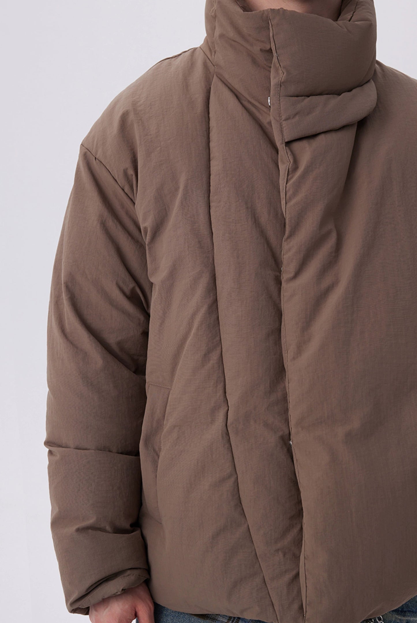 Basic Crossover Puffer Jacket