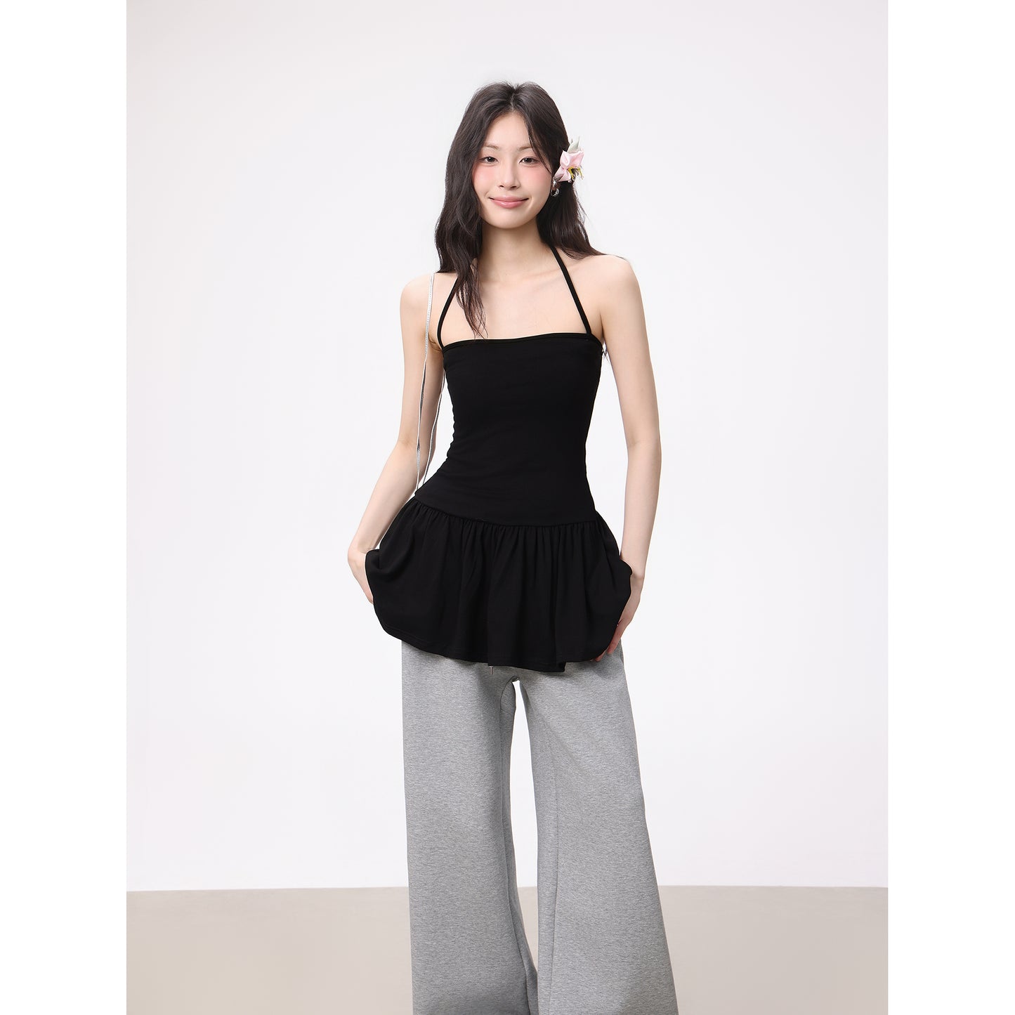 Halterneck Suspendron Slim A-Line Top