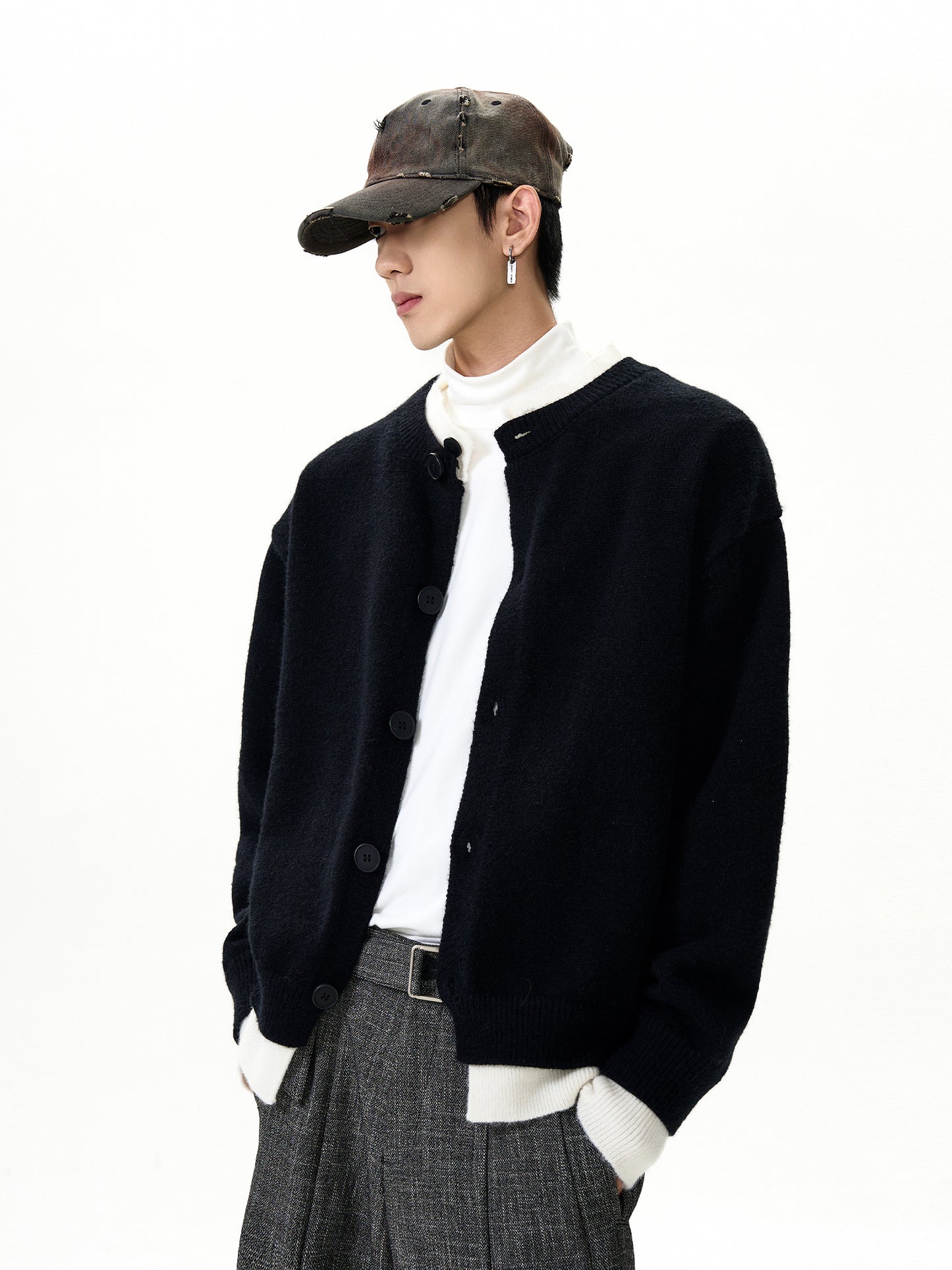 Casual Double-Layered Two Cardigans Sweaters