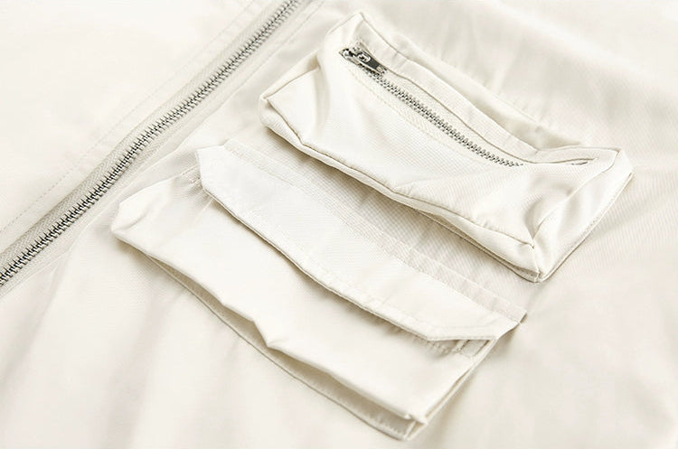 Cropped Down Boxy Padded Casual Bomber Jacket