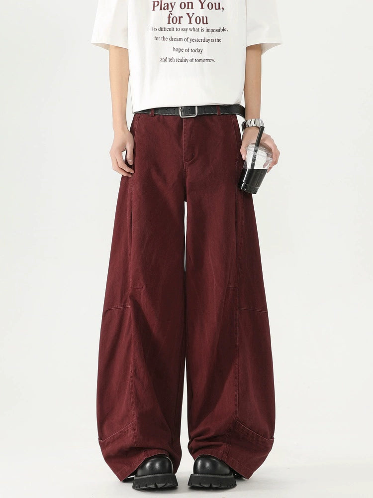 Retro Khaki Washed Cargo Pants