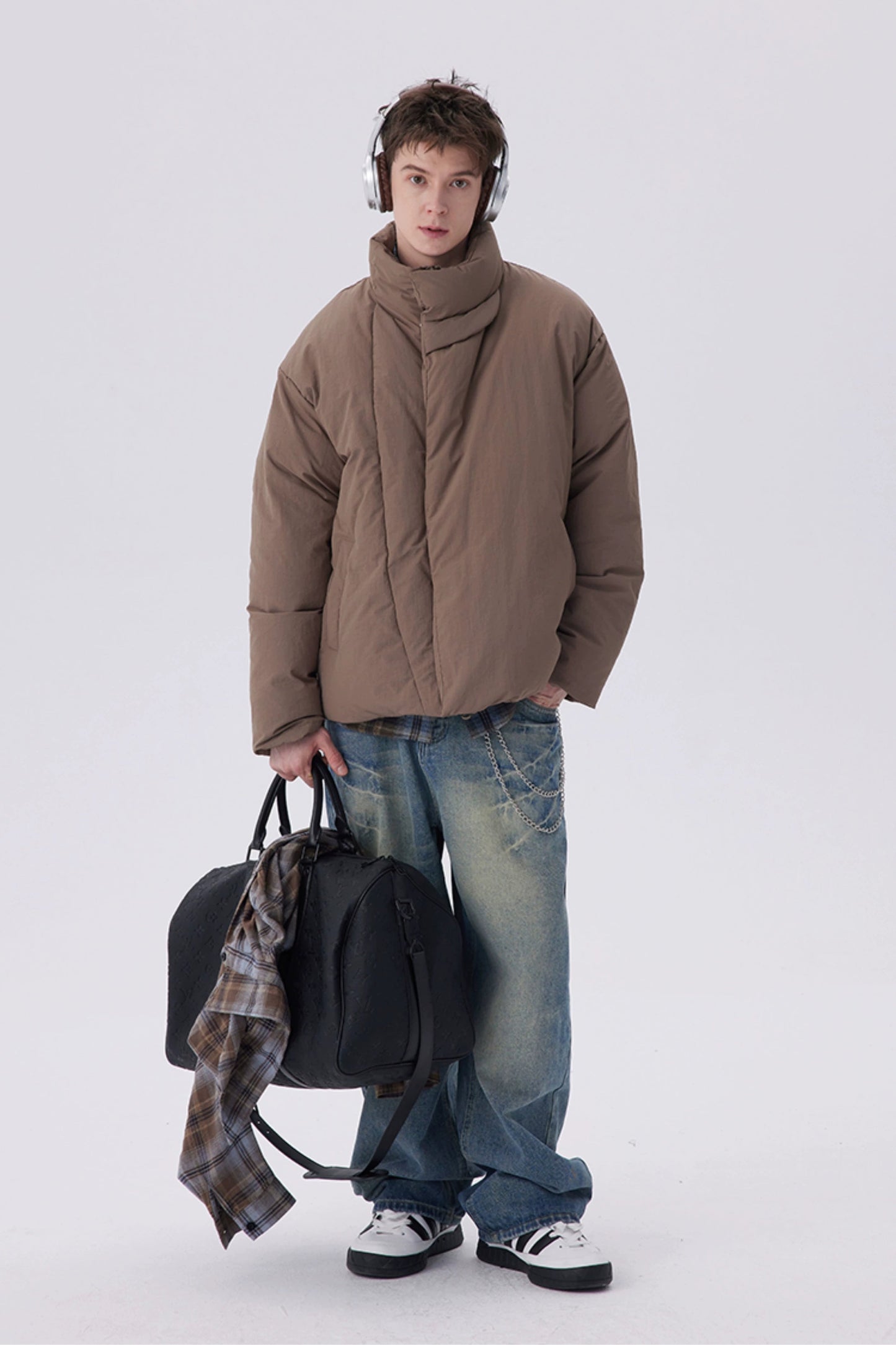 Basic Crossover Puffer Jacket