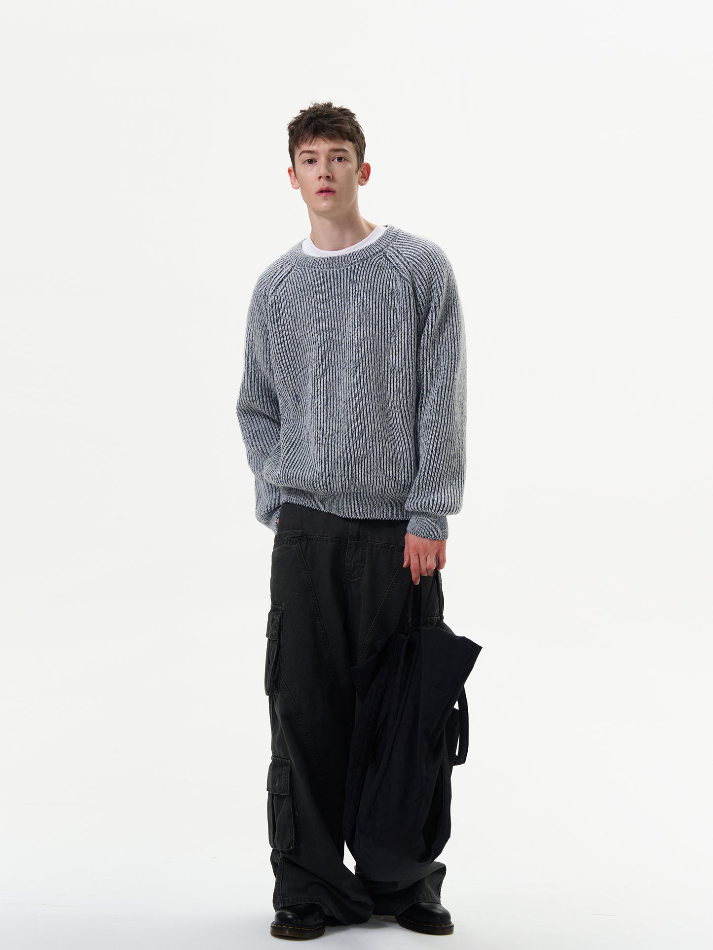 Casual Crew Neck Cable-Knit Sweater