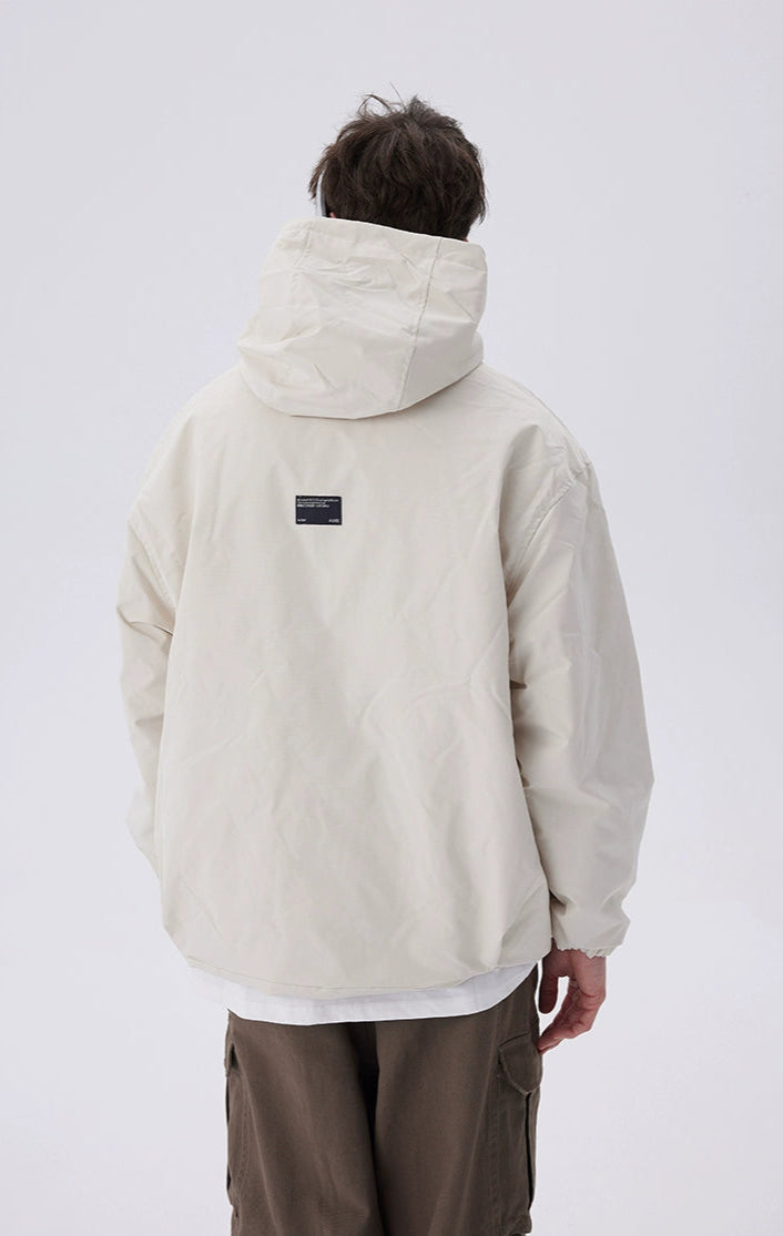 Puffer Pullover High Neck Padded Hoodie
