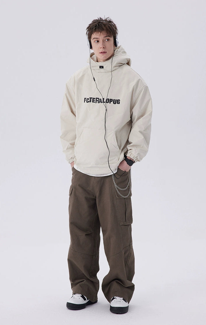 Puffer Pullover High Neck Padded Hoodie