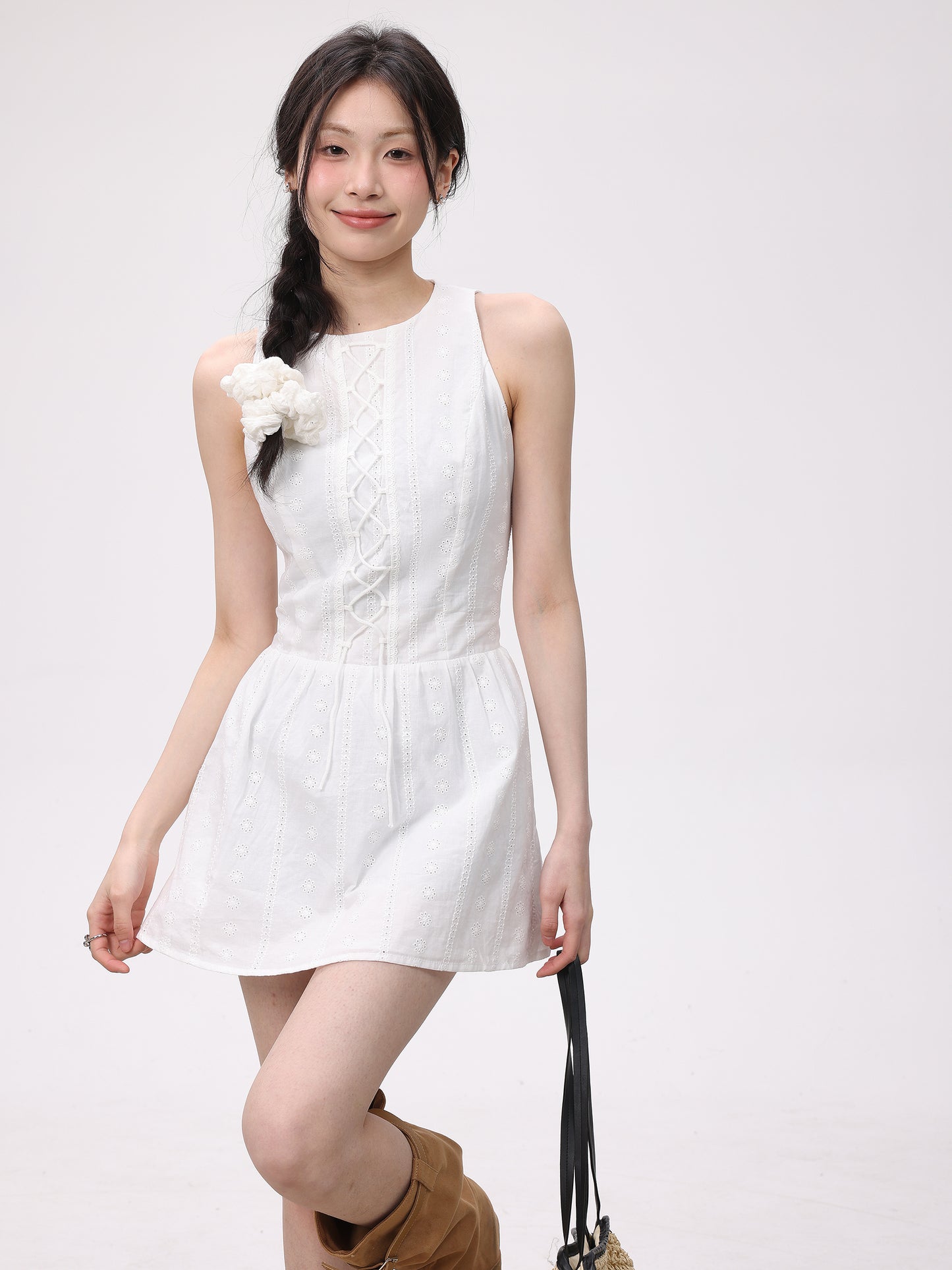 Korean Niche Waist Slim Mini Dress