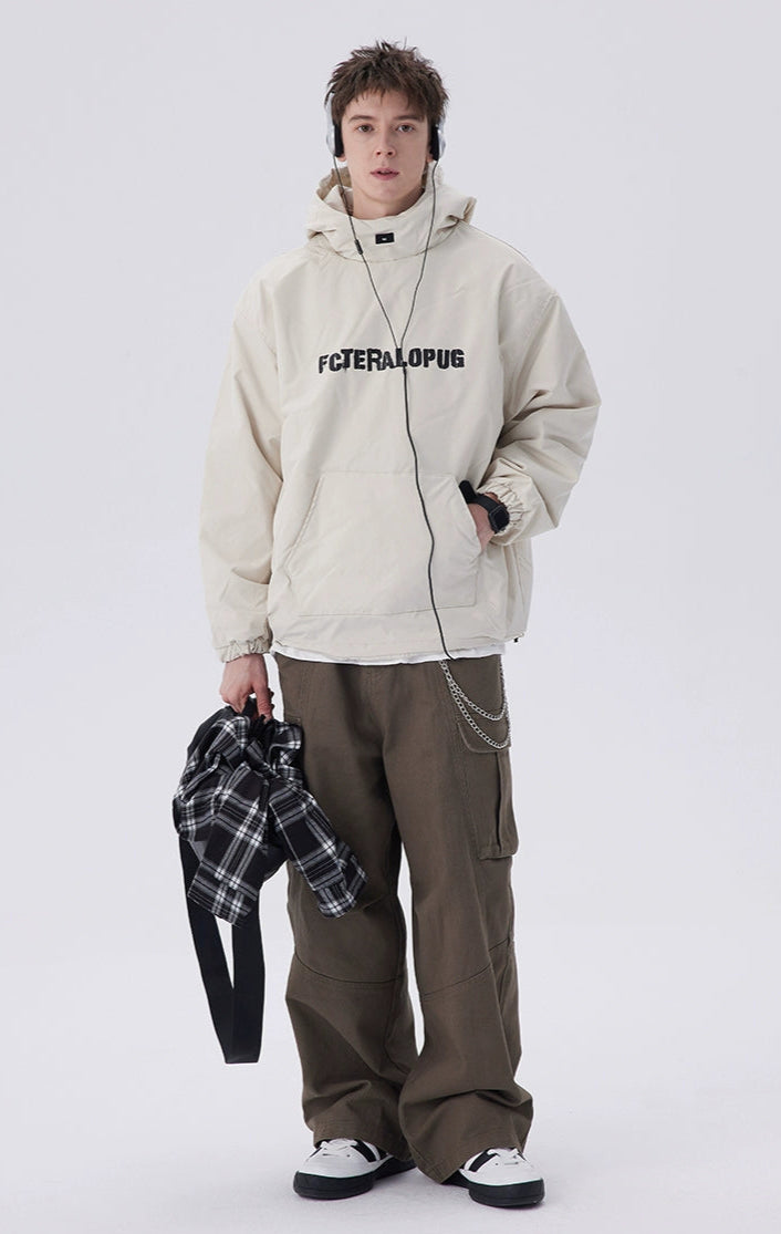 Puffer Pullover High Neck Padded Hoodie