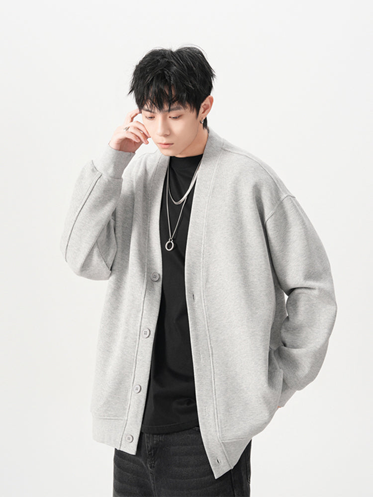 Casual V Neck Cardigan 400G