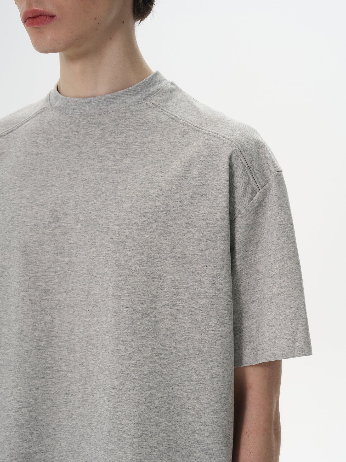 Sorona Cool Fabric Boxy Fit Deconstructed T-shirt