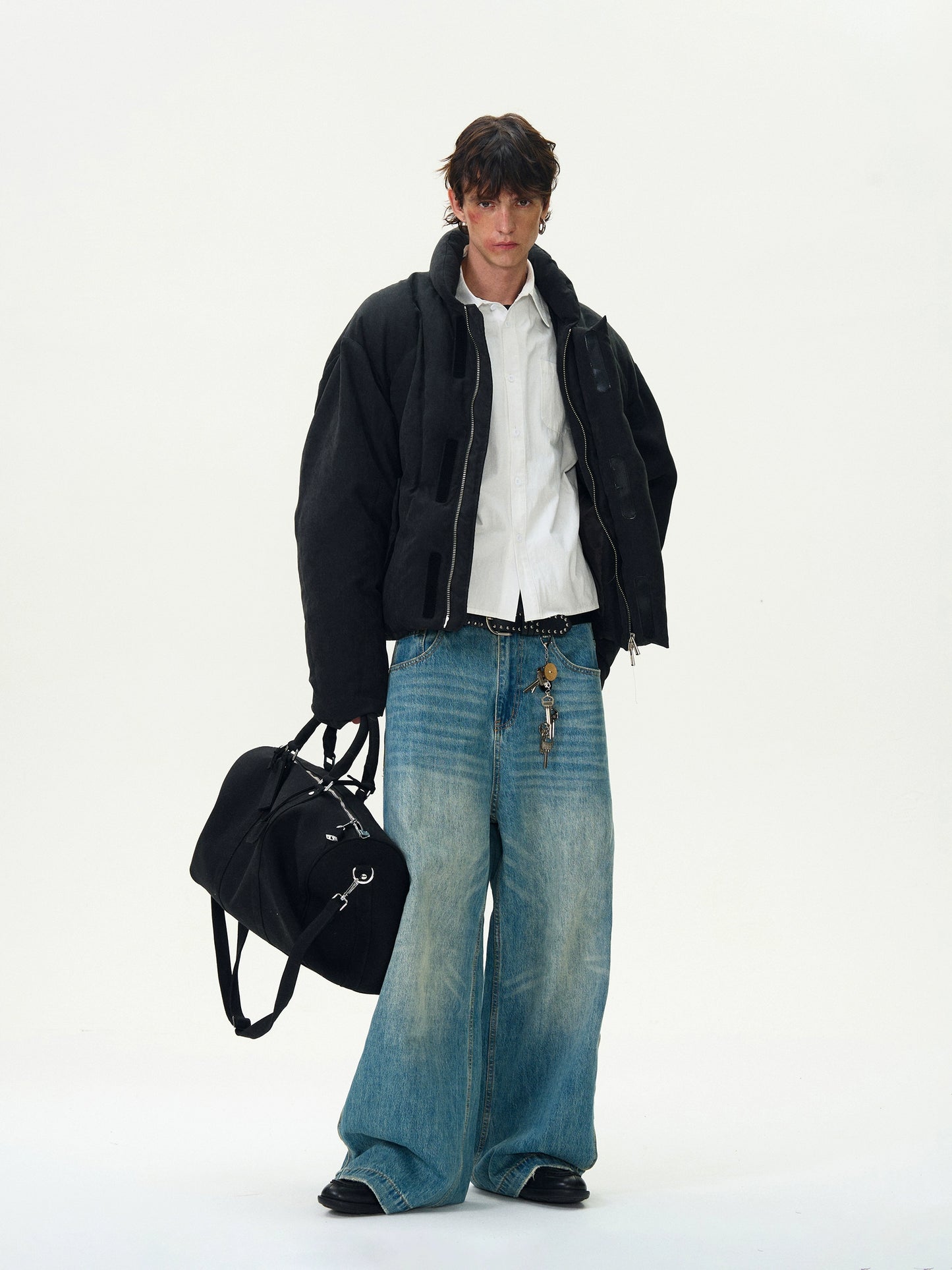 Puffer Cotton Padded Stand Up Collar Jacket