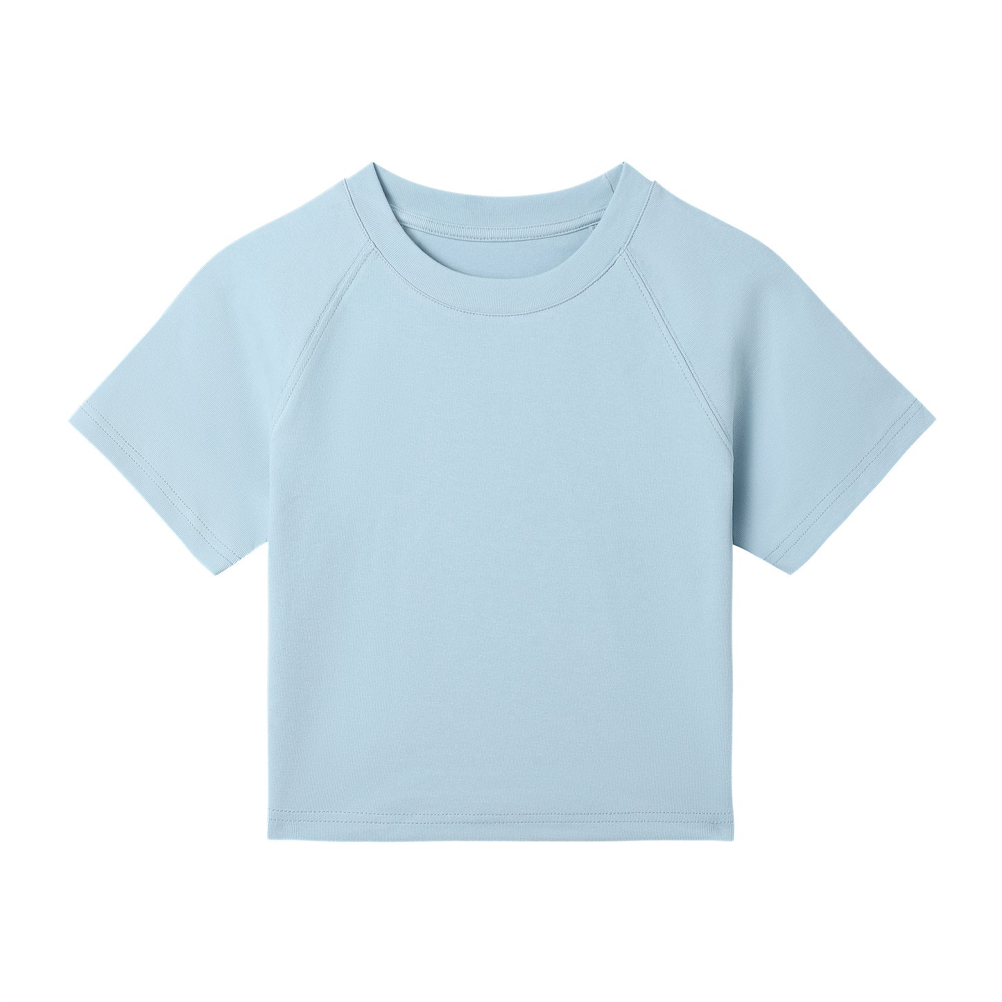 Round Neck Basic Croptop