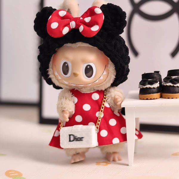 Doll Clothing 17cm Plastic Face