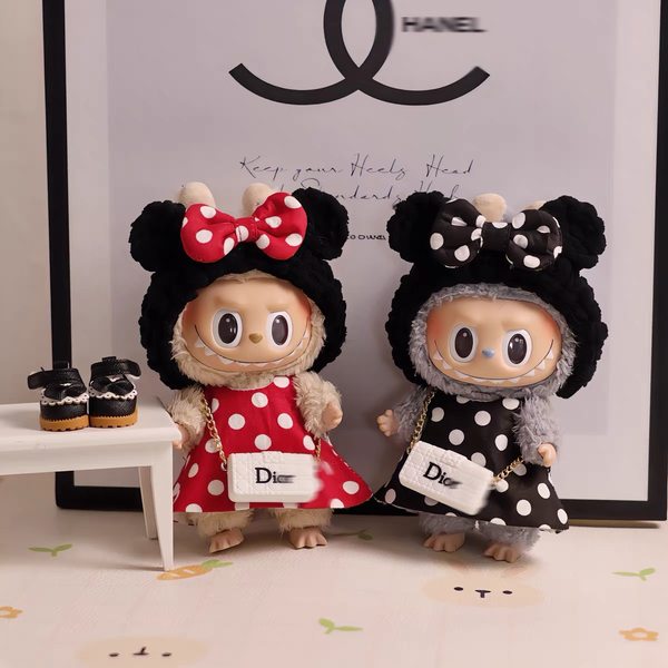 Doll Clothing 17cm Plastic Face