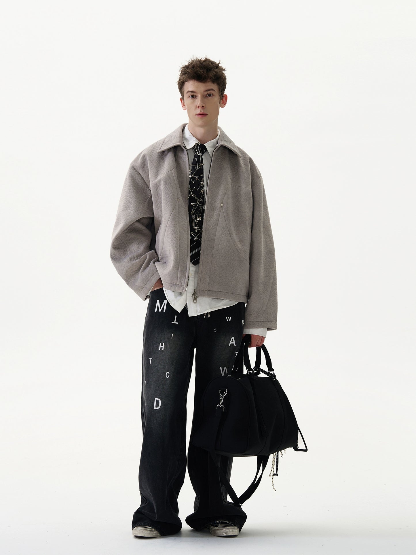 Lined Thicken Lapel Collar Jacket