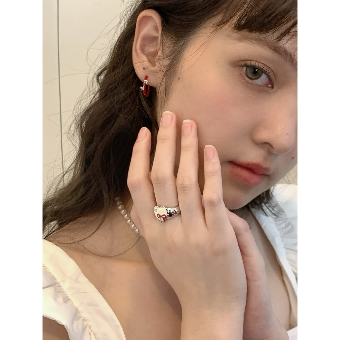 Elegant Red Bow Ring - Stylish French-Inspired Statement Accessory