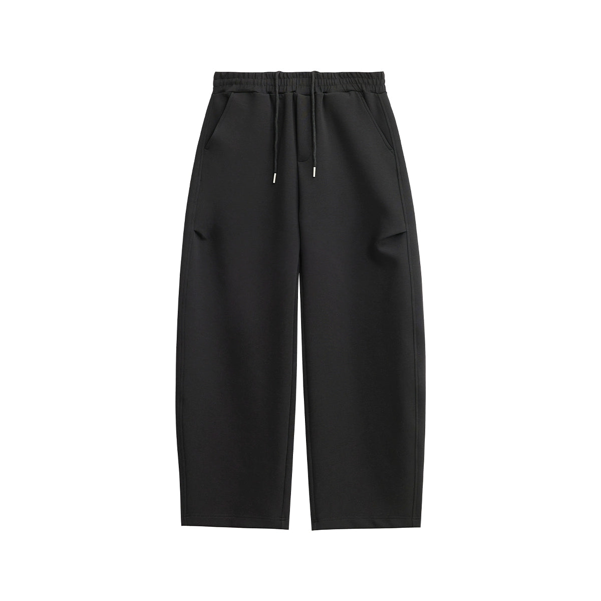 Basic Drawstring Straight Leg Loose Pants
