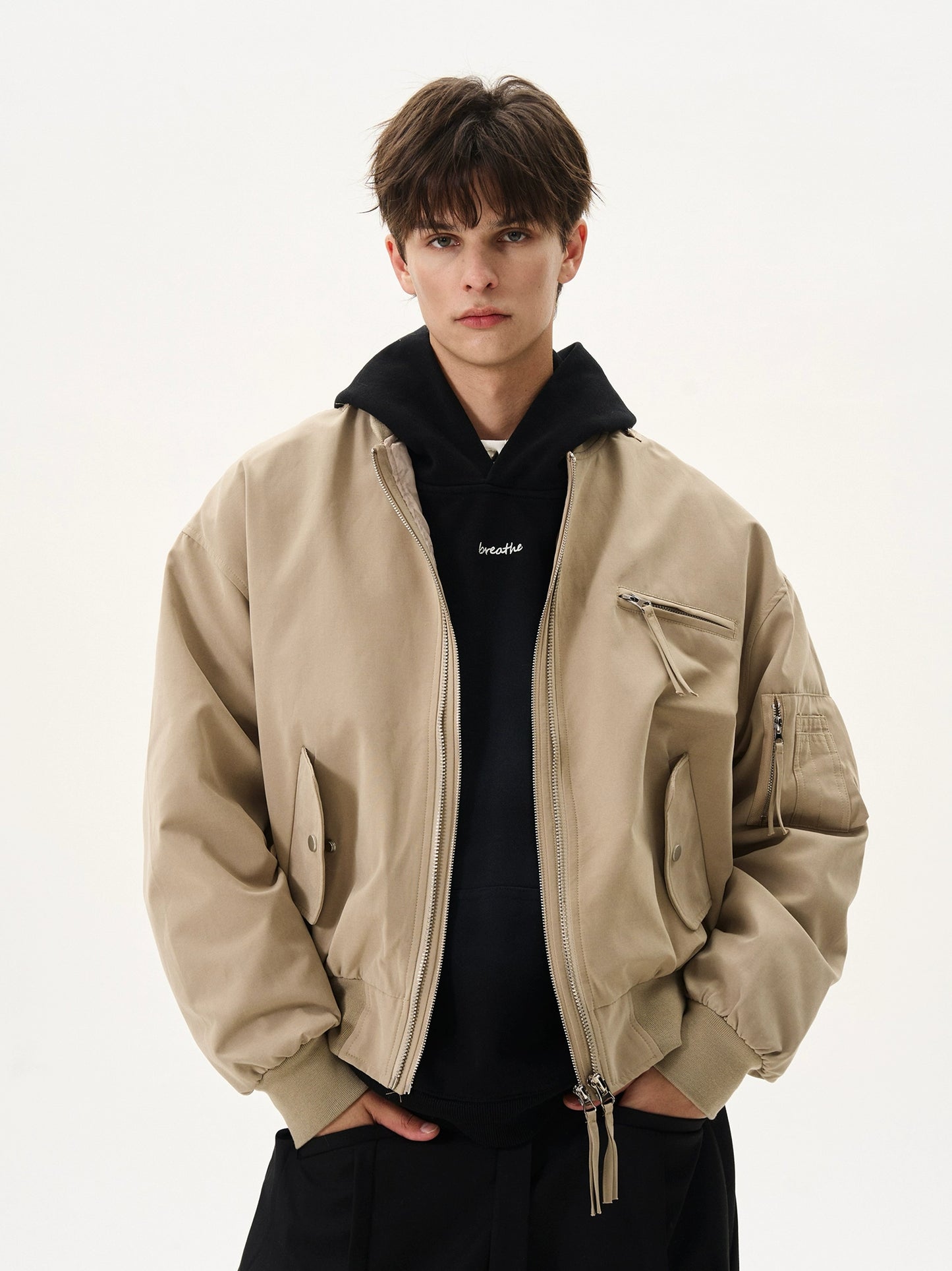 Short Width Boxy Flight Padded Jacket
