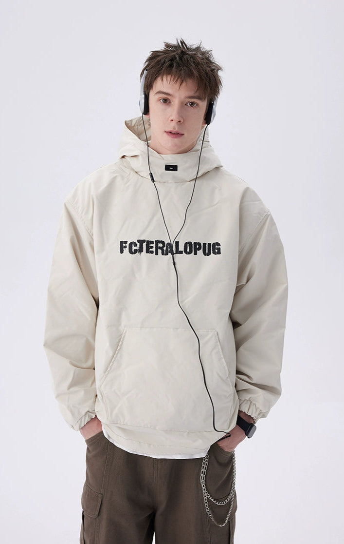 Puffer Pullover High Neck Padded Hoodie