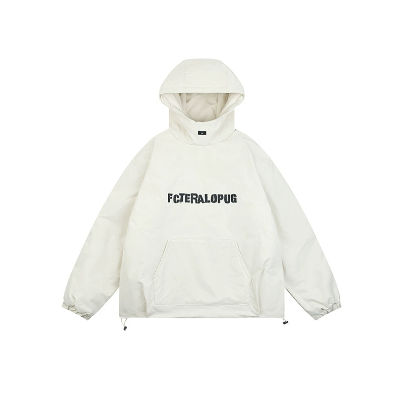 Puffer Pullover High Neck Padded Hoodie