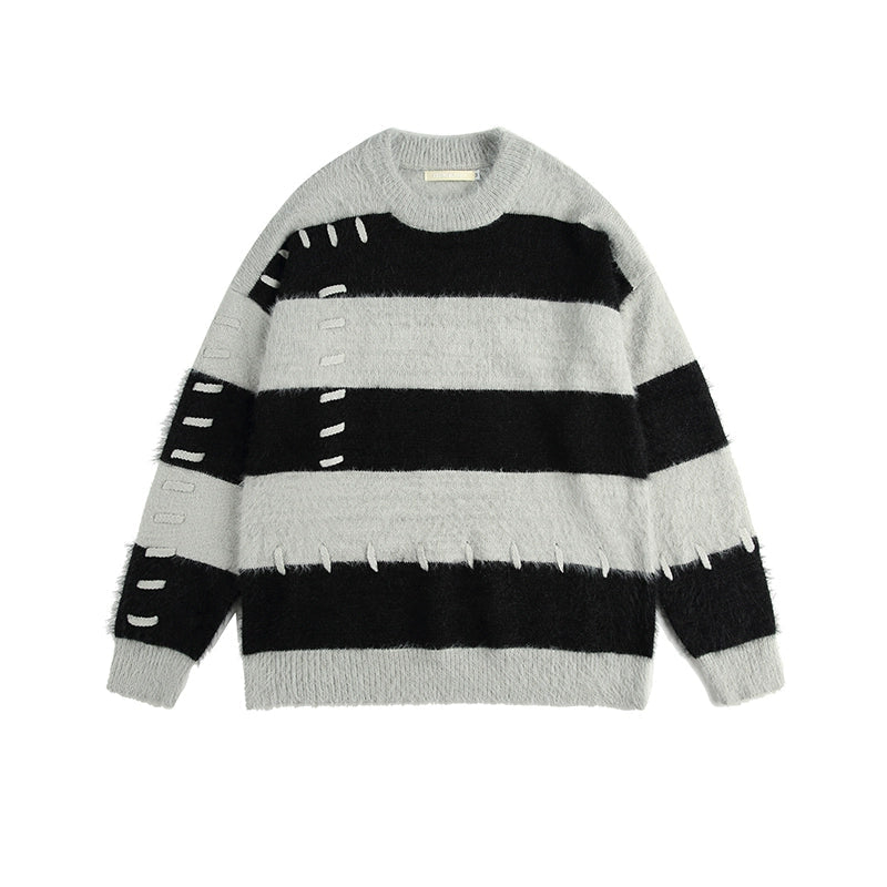 Striped Basic Winter Sweater