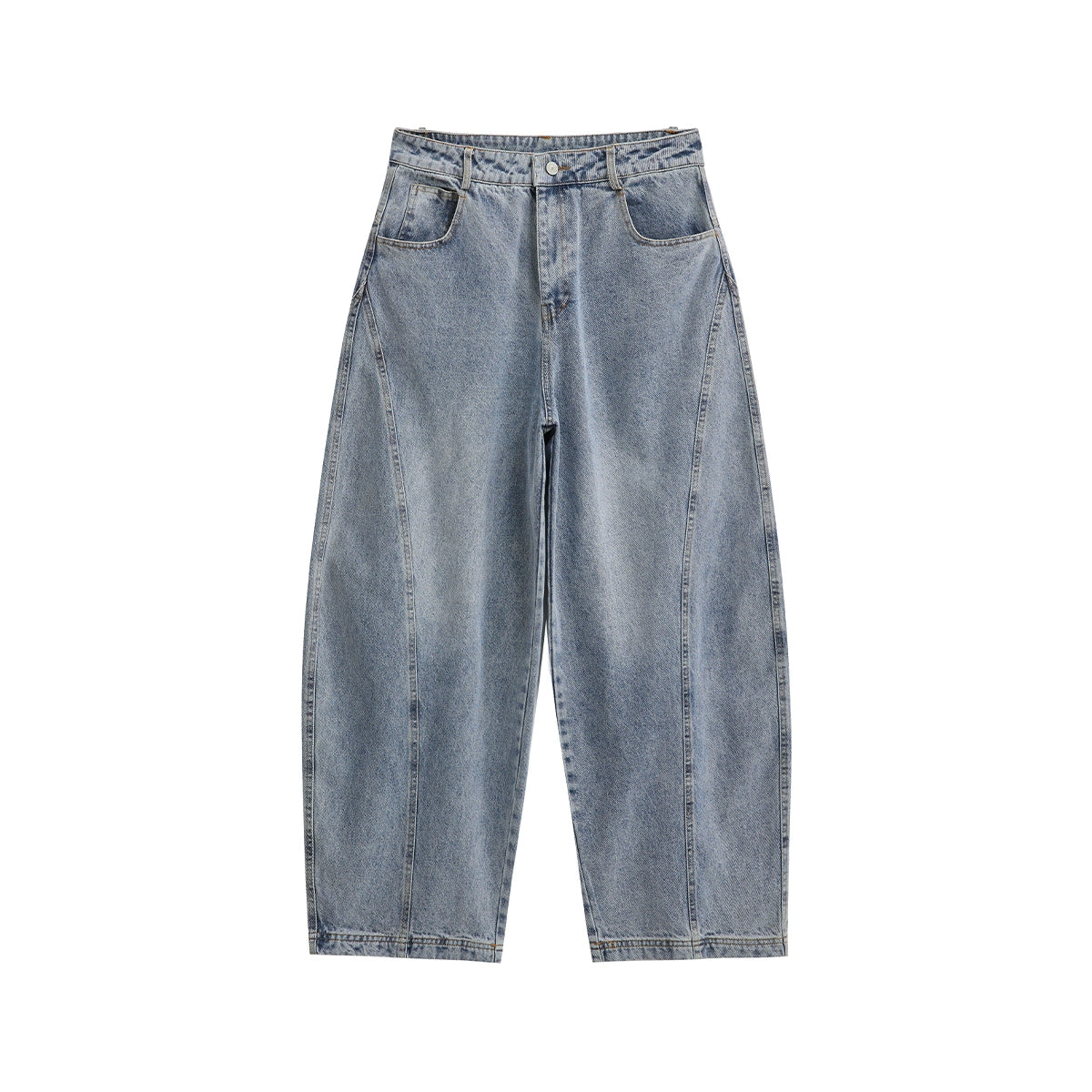 Wide-Legged Loose Casual Jeans